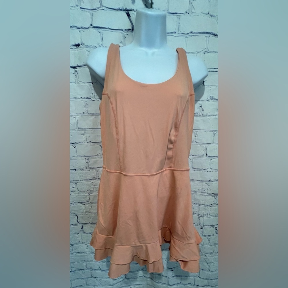 JOY LAB~Body/Swim/Athletic 1 PC pull on suit in shorts ruffle skirt Large